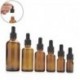 * 2 10ml. Amber Glass Liquid Reagent Pipettázza az üveg szemcseppentő aromaterápiát 5ml-100ml