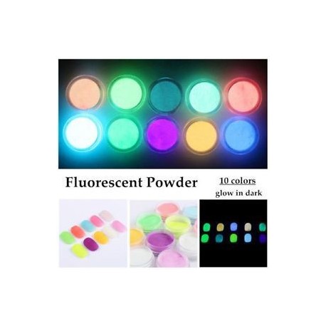 1 adag Sötétben világító - Foszforeszkáló pigment por körömhöz - műkörömhöz