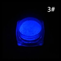 1 adag Sötétben világító - Foszforeszkáló pigment por körömhöz - műkörömhöz - 3-as verzió