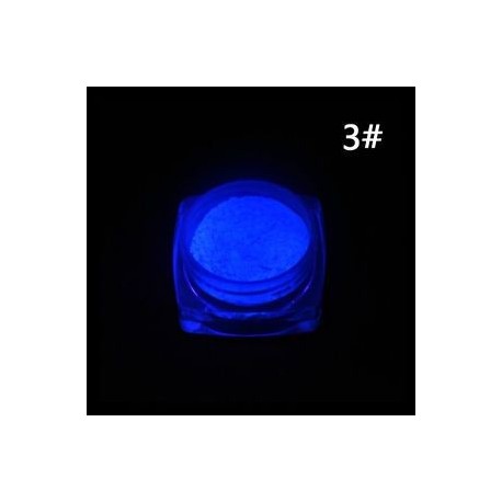 1 adag Sötétben világító - Foszforeszkáló pigment por körömhöz - műkörömhöz - 3-as verzió