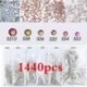1440db Csillogó kristályos - strasszos dísz körömhöz - műkörömhöz - 1-es verzió