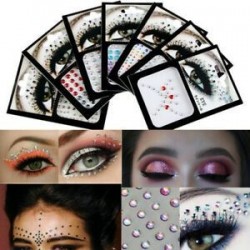 Szexi ideiglenes tetoválás arc drágakövek ékszerek strasszos fél test csillogó matricák