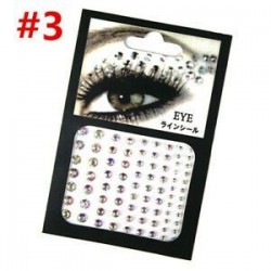 * 3. Szexi ideiglenes tetoválás arc drágakövek ékszerek strasszos fél test csillogó matricák