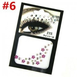 * 6. Szexi ideiglenes tetoválás arc drágakövek ékszerek strasszos fél test csillogó matricák