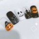 Körömdíszítő matrica - unisex - Többféle Halloween mintával - B verzió