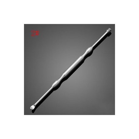 2 *. Rozsdamentes acél fülpick curette viaszpálca Earpick eltávolítása Hasznos tisztító eszköz