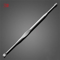 3 *. Rozsdamentes acél fülpick curette viaszpálca Earpick eltávolítása Hasznos tisztító eszköz