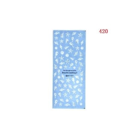 Körömdíszítő matrica - unisex - Vegyes mintákkal - Vízivilág - 420-as verzió