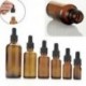 5-100ml üveg borostyánsárga folyékony reagens Pipettázzunk üvegcsepp csepp aromaterápiát