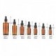 5ML. 5-100ml üveg borostyánsárga folyékony reagens Pipettázzunk üvegcsepp csepp aromaterápiát