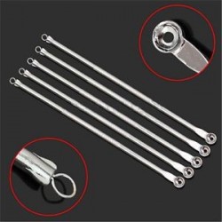 * 1 5Pcs / Set. 9PC ívelt feketefejű pattanások csipesszel csíptetõ csipesz