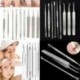 * 5 3Pcs / Set. 9PC ívelt feketefejű pattanások csipesszel csíptetõ csipesz