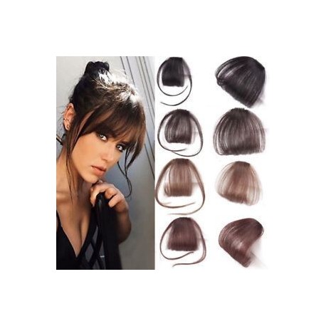 Vékony, lágy légbuborékok Az emberi hajhosszabbítások a Fringe Front Hairpiece JP-be / be vannak rögzítve