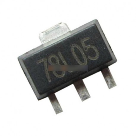50db78L05 L78L05 7805 feszültség szabályozó 5V 100mA SOT-89 SMD