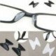 fehér. 5 pár pár szilikon csúszásgátló ragasztó az orrpadra a szemüveg napszemüveg szemüvegéhez
