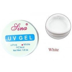 Fehér - 15ml Körömépítő zselé - UV zselé körömhöz - műkörömhöz