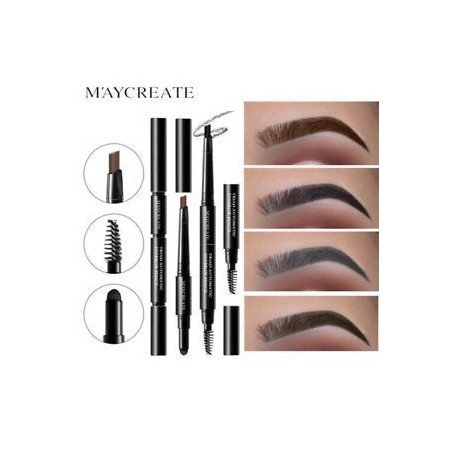 3 in 1 Eye Brow Set Női vízálló smink szemöldök toll ceruza   por   ecset