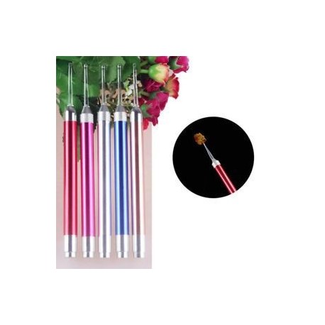 Safe Ear Pick Wax Remover tisztító Curette fül tisztítás LED zseblámpával
