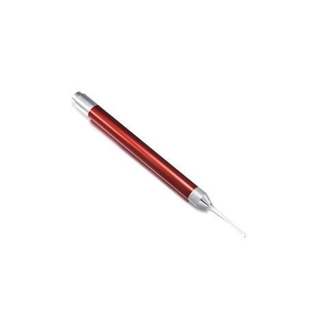 * 1 Piros. Safe Ear Pick Wax Remover tisztító Curette fül tisztítás LED zseblámpával