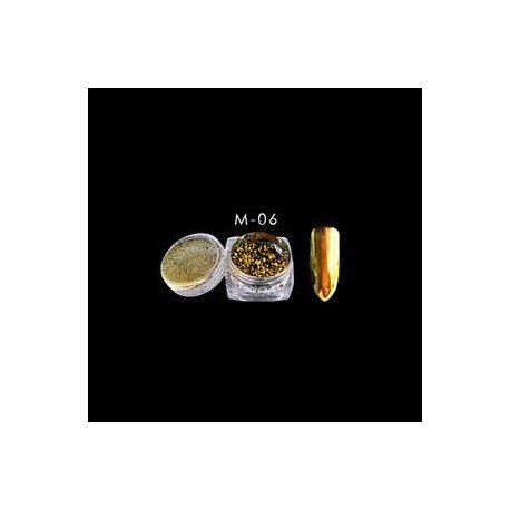 Tükörfényes kaméleon pigment por körömhöz - műkörömhöz - M-06 típus