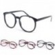 Divat Unisex világos lencse szemüveg keret Retro kerek férfi nők Nerd szemüveg