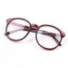Barna. Divat Unisex világos lencse szemüveg keret Retro kerek férfi nők Nerd szemüveg