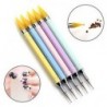 Dotting Pen Nail Art Rhinestone Picker Wax kettős végű ceruza kristály gyöngy fogantyú