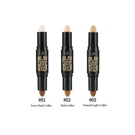 2 in1 Kettős végű kontúr Stick 3D Face Eye Foundation kontúr kiemelő