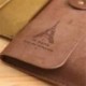 Retro Paris Suede bőr ceruza toll esetben kozmetikai smink ecset tok táska pénztárca