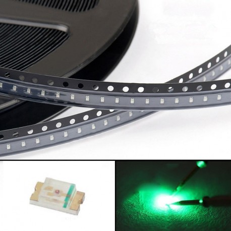 500db 0603 zöld fény SMD SMT LED lámpa dióda kibocsátó Super Bright