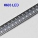 1000db 0603 zöld fény SMD SMT LED lámpa dióda kibocsátó Super Bright