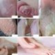 Rózsa. 1 Páros baba lábápolás Peeling láb maszk megújítása A Callus Dead Skin pedikűr eltávolítása