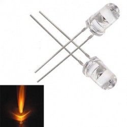 1000db 5 mm-es kerek sárga víz tiszta fény LED dióda szett