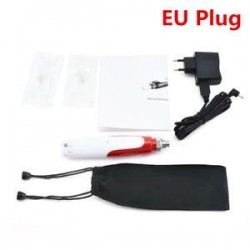 EU Plug. Anti-Aging Electric Derma Pen bélyegző Auto Micro tűgörgő 2 patronnal