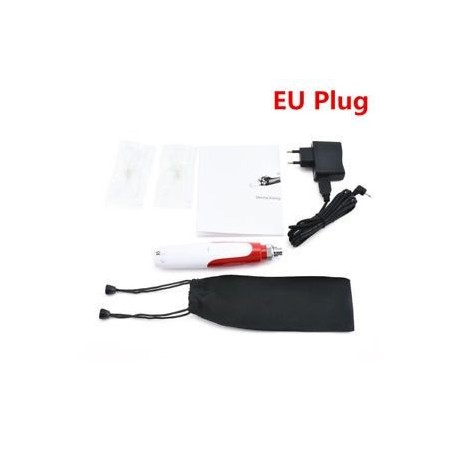 Anti-Aging Electric Derma Pen bélyegző Auto Micro tűgörgő 2 patronnal