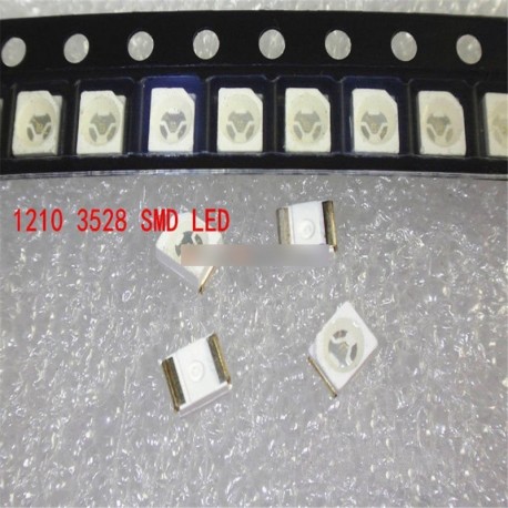 1000db 3528 sárga Ultra fényes könnyű dióda 1210 SMD 20mA vezetékett SMT PLCC-2 LED