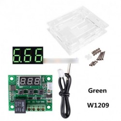 Zöld DC12V -50-110 ° C-os W1209 termosztát hőmérséklet kapcsoló érzékelő   tok