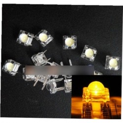 10db 5mm F5 Piranha LED sárga kerek fej Super Bright fénykibocsátó dióda beu