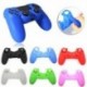 Kék - Szilikon tok fedél bőrvédő kiegészítők PS4 Playstation 4 vezérlőkhöz