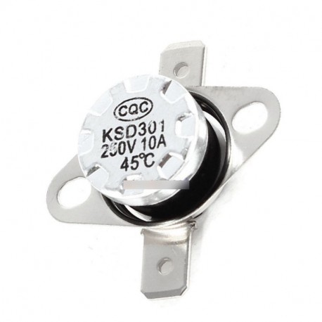KSD301 Termosztát kapcsoló 10A 250V - 45 Celsius fokon kapcsol