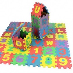 Puzzle gyerek játék mat oktatási játék AZ ábécé és számok lágy hab hab 36db