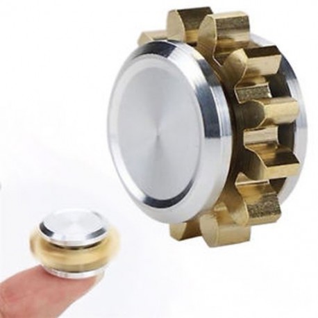 Fidget Spinner ötvözet MINI Gear Copper Figet Spinner Antistress kézi játék ADHD-hoz
