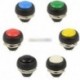 2db 6 színek 12 mm-es Mini kerek vízálló kapcsoló be/ki nyomógomb
