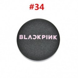 58mm kerek - Fekete-Rózsaszín BLACKPINK logós kitűző - 34. verzió - KPOP