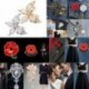 58mm kerek Fehér BTS logós kitűző - 37. verzió - KPOP - Bangtan Boys - BTS - BTS 1. verzió