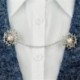 * 2 Retro napraforgó - * 2 Retro napraforgó Női ing ruha nyakörv pulóver kardigán klip kapocs lánc ékszerek Vintage 1PC