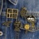 * 5 - * 5 Vintage női zománc bross Pin póló nyakörv PIN-kód nyakkendő Clip Ékszer ajándék