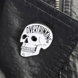 Kreatív Punk koponya zománc bross hajtóka farmer dzseki PIN jelvény ajándék