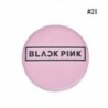 58mm kerek - Rózsaszín-Fekete BLACKPINK logós kitűző - 21. verzió - KPOP