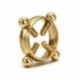 1PC arany kerek hamis - 1PC arany kerek hamis Női rozsdamentes acél strasszos bár Barbell mellbimbó gyűrű Piercing